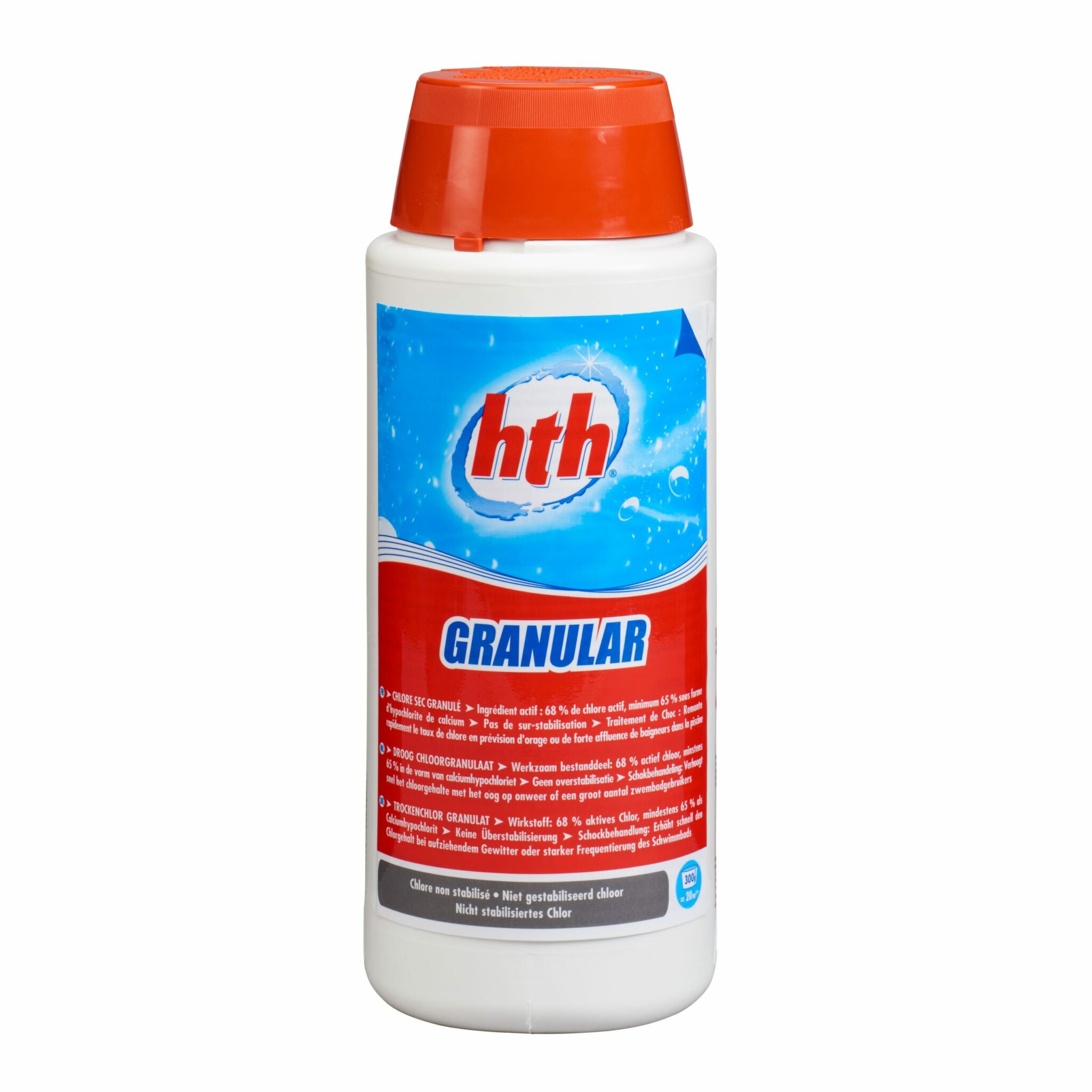 Chlore en granules Super 70 % HTH - 16 kg