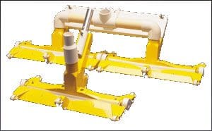 Aspirateur de piscine double Fairlocks.