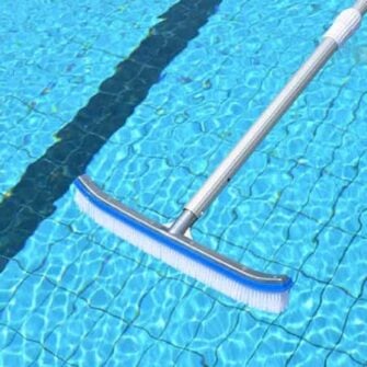 Verstevigde wandborstel met telescoop stok