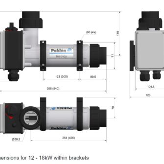 Kunststof Elektrische verwarmer afmetingen