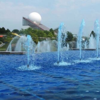 Aqua Couleur blauw fontein