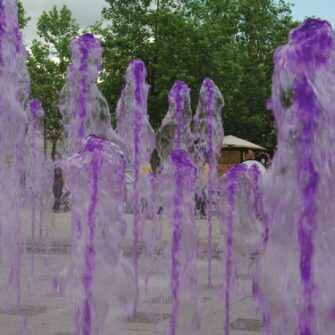 Aqua Couleur paars fontein