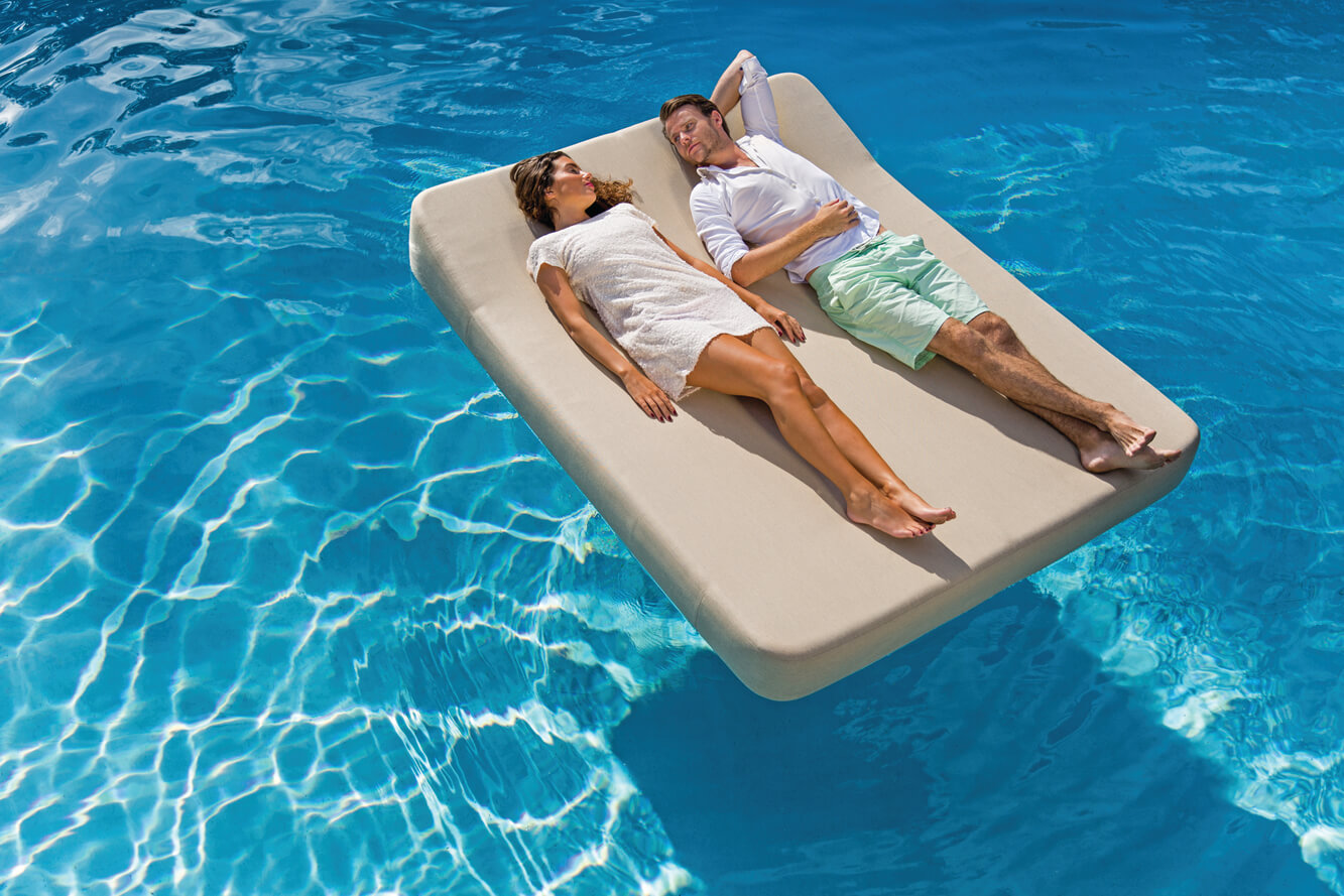 PoolBed Gris · Matelas de Piscine Flottant · Gasparini Collection