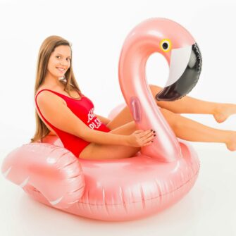 Roségoldener Flamingo