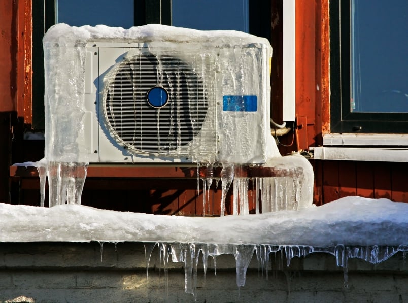 Winter pool heating