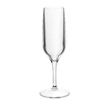 Verre à champagne en plastique