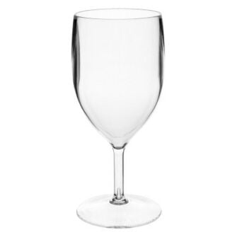 verre à vin en plastique