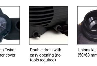 Hayward K Flo Poolpumpe Details 1.5pK