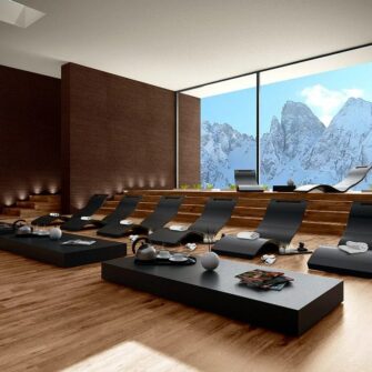 Plastic luxury lounge lounger