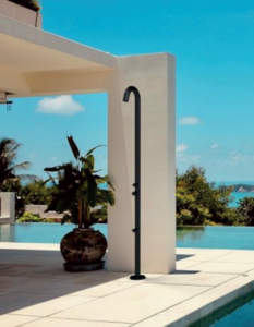 AQT black outdoor shower