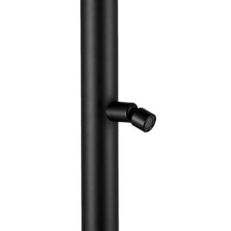 Douche à boulon noir avec pulvérisateur à pied