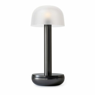 Humble Two Frost-Tischlampe aus dunklem Titan