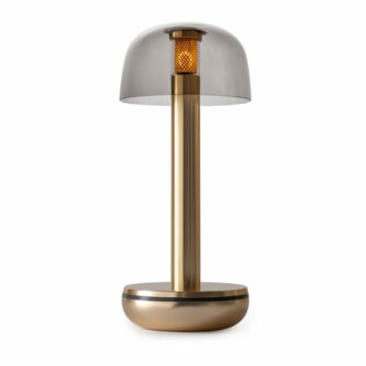 Humble Two Gold geräucherte Tischlampe