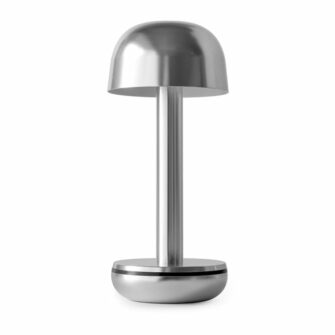 Humble Two silberne Tischlampe