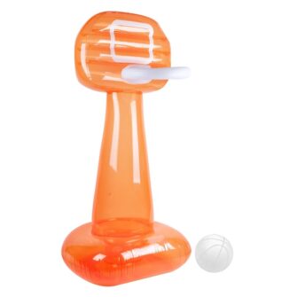 Mega inflatable basketball set