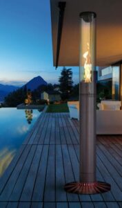 Chauffage de terrasse à granulés