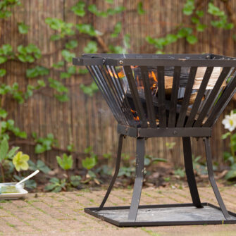 Basic fire pit denver in the yard