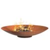 Corten steel fire bowl round
