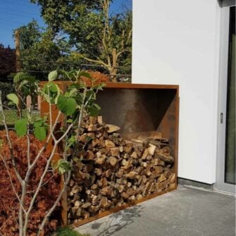 Egura Corten steel wood storage 03