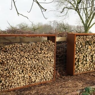 Egura Corten steel wood storage 04