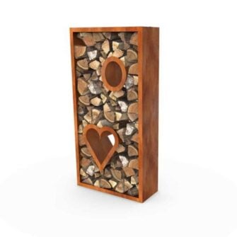 Egura Corten steel wood storage 05