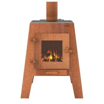 Forno Damm garden fireplace with baking tray