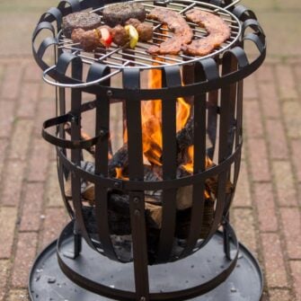 Fire basket with grill 40cm 03
