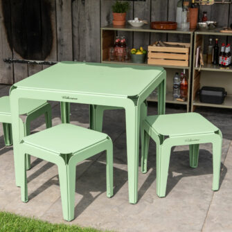 Table de jardin design cintrée 04