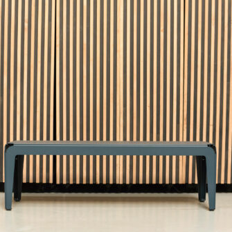 Bended garden table bench 05