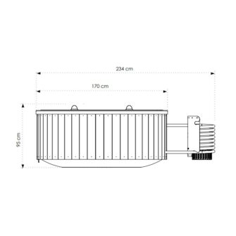 Dutchtub wood afmetingen