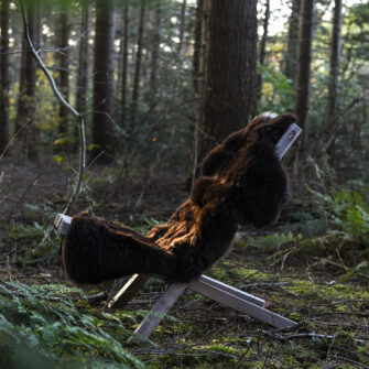 Sheepskin with leather barrel 04