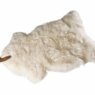 Schapenvacht met leder loop 15