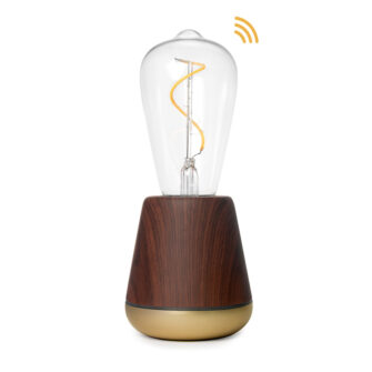 Humble one smart lampe de table noyer