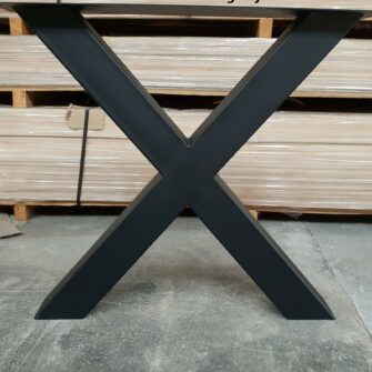 Oak table x table leg