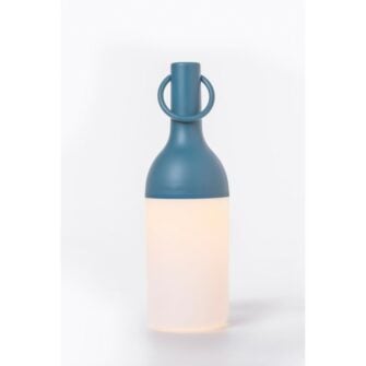 Lampe de table d'extérieur Elo bleu sur