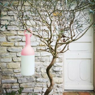Elo outdoor table lamp pink