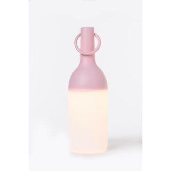 Elo outdoor table lamp pink on