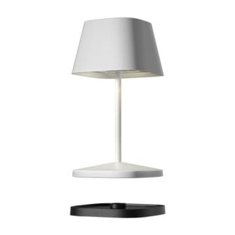 Neapel 2 aluminium tafellamp wit