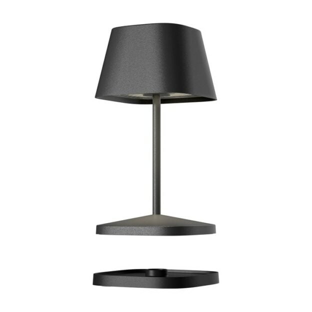 Naples 2 aluminum table lamp black