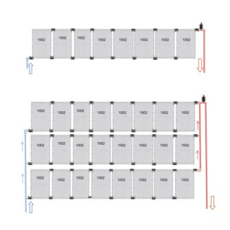 Solabsorb zonnecollectoren type 1002 montage