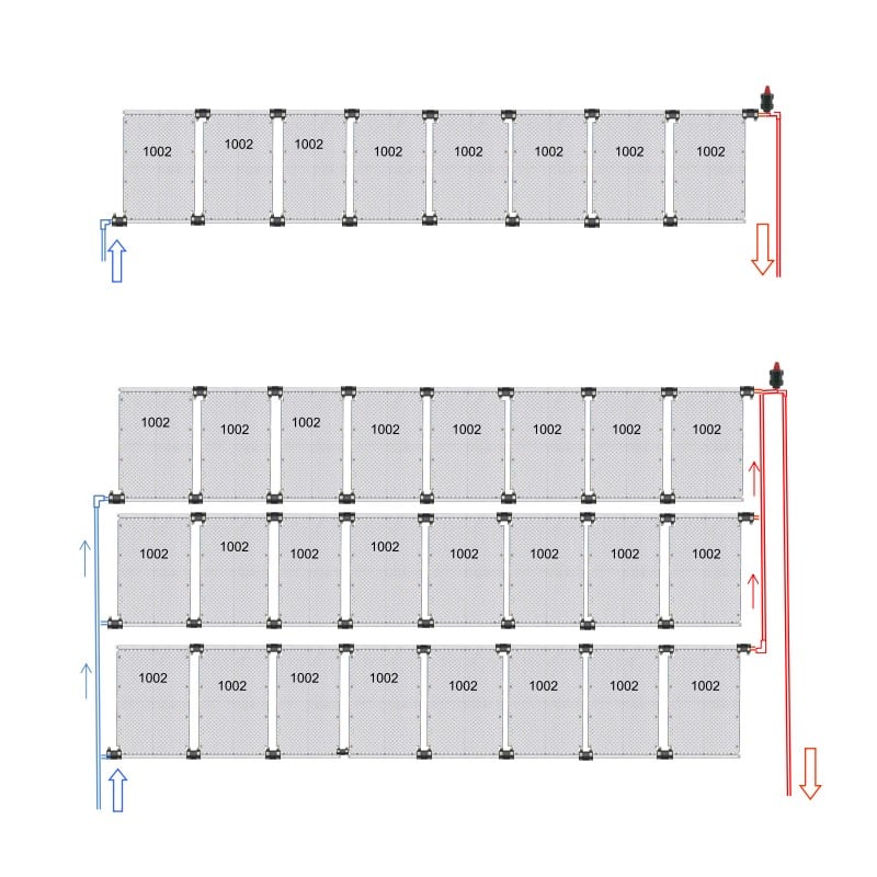 Solabsorb zonnecollectoren type 1002 montage