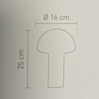 Dimensions de la lampe à poser Svamp