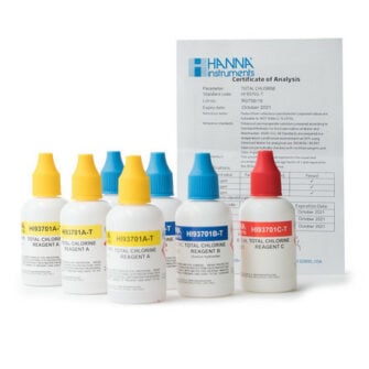 Réactifs de chlore total liquide Hanna pour photomètre