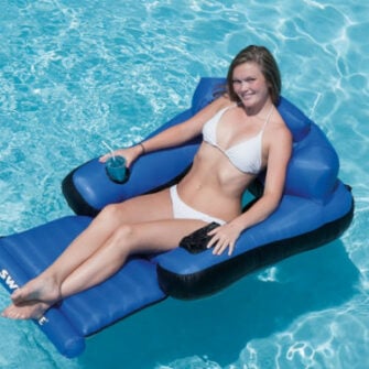 Luxury inflatable lounger