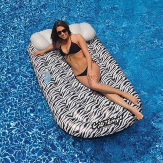 Zebra print air mattress