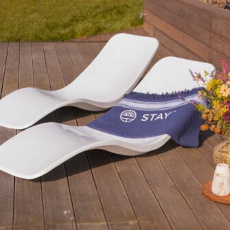 Chaise longue de luxe blanc 02