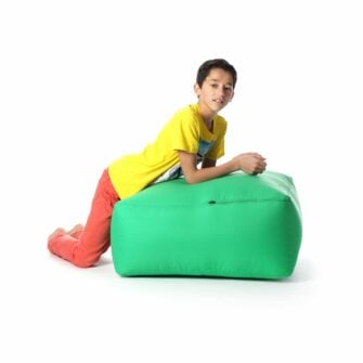 Self inflating bean bag outlet