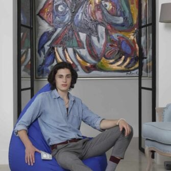 Pouf Dropseat bleu 02