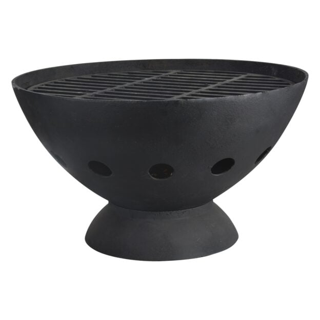 Cast iron fire bowl BBQ