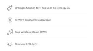 Kooduu Synergy eigenschappen